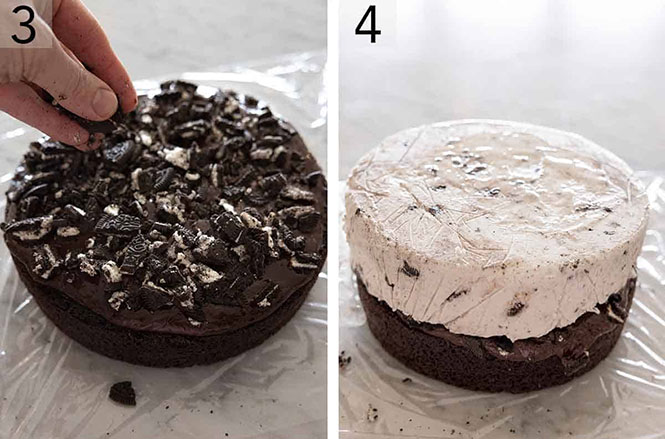 مراحل-تهیه-کیک-بستنی-شکلاتی-ساده