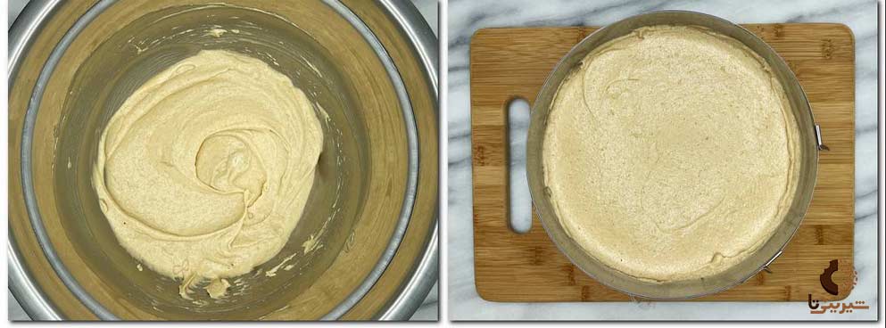 مراحل-پخت-موس-کیک-سیب-با-تصویر