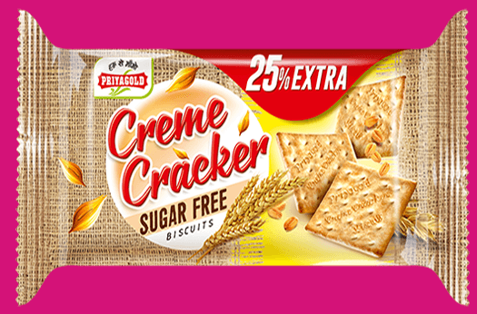 بیسکوئیت Creme Cracker Sugar Free Biscuits