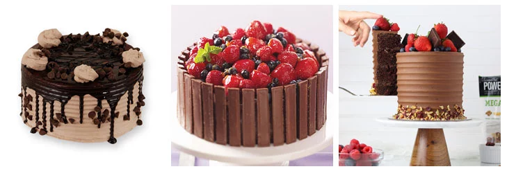تزیین کیک تولد شکلاتی با میوه 