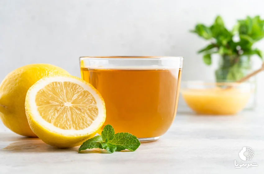 چای سبز با نعنا و لیمو